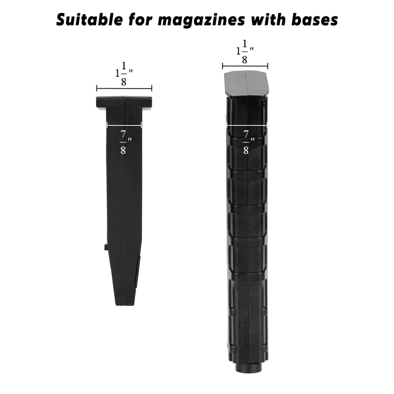 Adoreal 4 PCS Pistol Magazine Holder, Universal Pistol Magazine Storage,