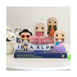 Ljevandria Taylor Diamond Painting Kits, Taylor Merch Diamond Painting Adults, 4 Pieces, Acrylic Stand Up Dimond Painting Art Kit, Gifts for Friends and Fans