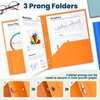 IJIGU 48 Packs 2 Pocket Folders with 3 Prongs Fastener