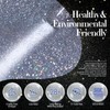 BORN PRETTY Gel Nails, Glitter Flash Nails, Gel Nail Glitter,