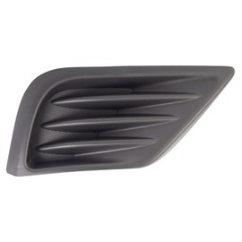 TRQ Front Right Fog Light Hole Cover Black Passenger Side Compatible with 2016-2018 Nissan Altima NI1039139