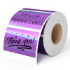 BESTIKER 2.25 x 1.25 Inch Holographic Thermal Sticker Labels Purple,