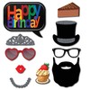 Birthday Photo Booth Props Party Kit 41 Pieces with Wooden
