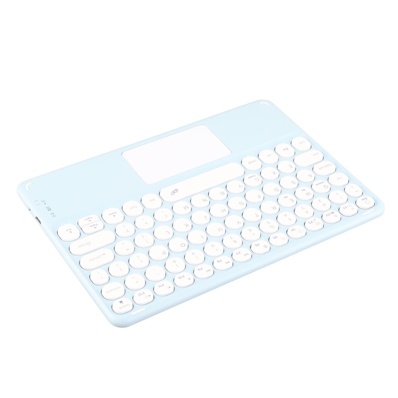 Touch Wireless Keyboard Round Keycaps Ergonomic Design Ultra Thin Smart