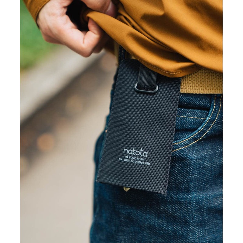 Nakota Ringer Keycase Key Case, Key Ring, Bell Shape, Black,