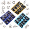 MINGZE Metal Wire Puzzles Brain Teaser, IQ Test Toy Mind