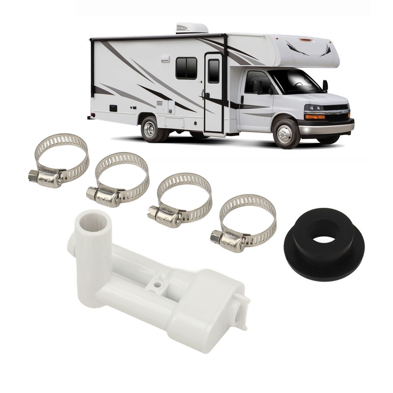 RV Toilet Vacuum Breaker Kit 385316906 Stainless Steel Clamp Sealed