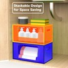 HappyDino Stackable Trash Bag Holder Dispenser Under Sink Extra Large