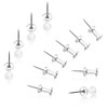 DEEINN Push Pins Tacks, Clear Plastic Head, Steel Point, Push