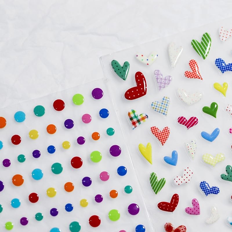 Dedyel Candy Bear 5D Embossed Nail Art Stickers, Waterproof Vinyl