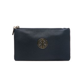 Women's Long & Son Small Clutch, Wristlet, Shoulder ,Cross-Body Bags (Navy)