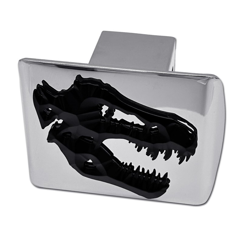 Elektroplate Metalhead T-Rex All Metal Chrome Hitch Cover for Trucks