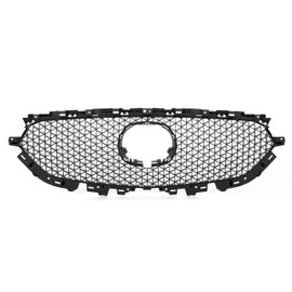 HECASA Front Grille Mesh Compatible with 2017-2021 Mazda CX-5 CX5 Bumper Grill Mesh Assembly Grille PP Plastic Black Replacemant for KB8C-50-719 MA1200215