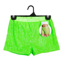 Boland Damen Sexy Hotpants Sequins Kostüm, neongrün, M