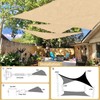 SUNNY GUARD Sun Shade Sail 12'x16' Rectangle Sand UV Block