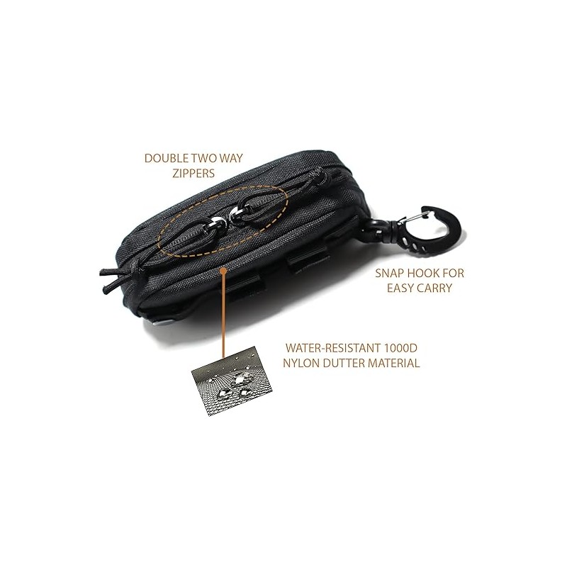 YUNCAIMAOYI Tactical Molle Glasses Case Tactical Eyeglasses Case Shockproof Sunglasses