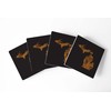 Michigan State Shape Copper, Joyride Home Décor 4 Ceramic Coasters,