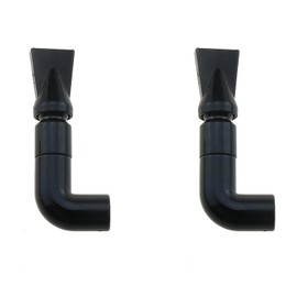ZZHXSM 2PCS Aquarium Nozzles 17mm OD Outlet Return Pipe Plumbing Fittings Plastic Pump Nozzle for Fish Tank and Aquariums
