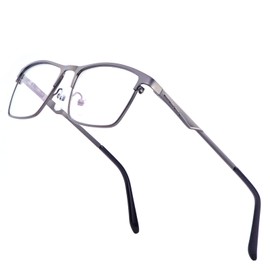 YIMI Mens Blue Light Glasses Men Computer Gaming BlueLight Blocking Glasses Metal Anti Eyestrain Clear Lens Eye Protection (Everyday Protection)