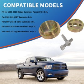 BIGLKNM 5046 Crankshaft Wear Sleeve Install Tool & 1338 Front Cover Crankshaft Seal Installation Tool Compatible with 1989-2016 Dodge Cummins 3.9L 5.9L 6.7L Diesel Engines