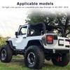 GLOBLED Tail Light Cover Compatible with Jeep JK Wrangler 2007-2018,