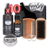 Kit Aseo Y Cuidado Barba Bigote Cuchillas Afeitado Men 10pcs