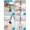 Kitchen Faucet with Pull Down Sprayer, Matte Black Waterfall Kitchen