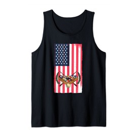 Pool Player American Flag Billiard Apparel Adult Novelties Tank Top