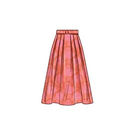 Simplicity Women's Pleated Skirts Sewing Pattern Kit, Code S9712, Sizes 30W-32W-34W-36W-38W, Multicolor