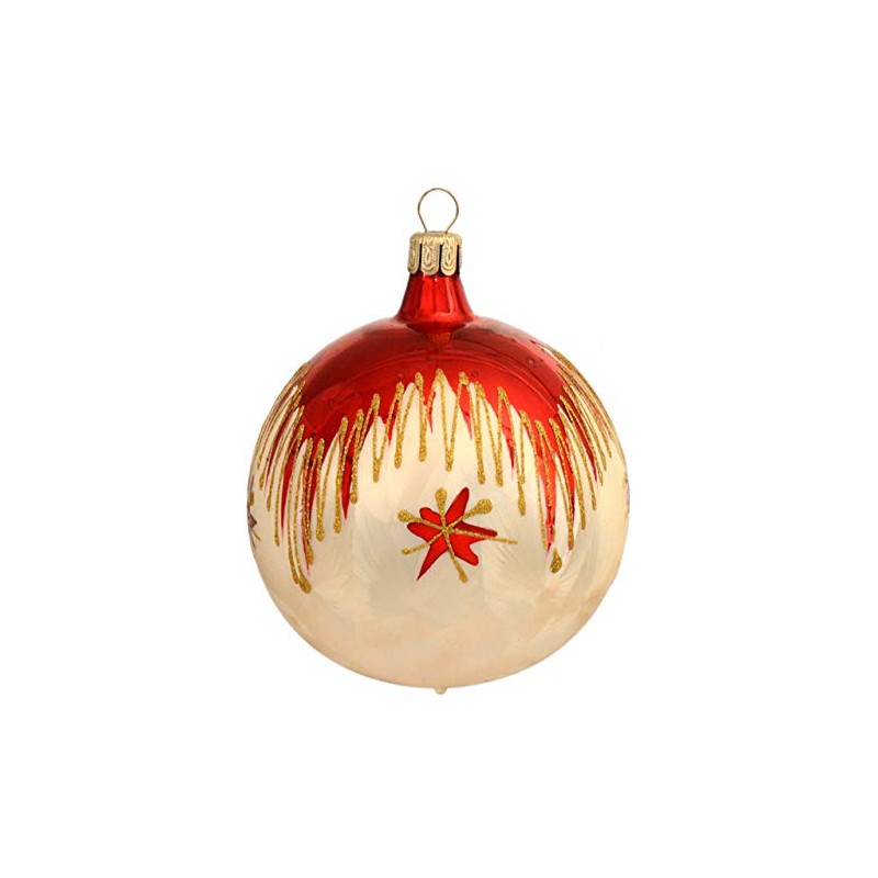 Jingle Bells Lauscha Weihnachtskugel 5cm Tradition 6er Set Glas Christbaumschmuck