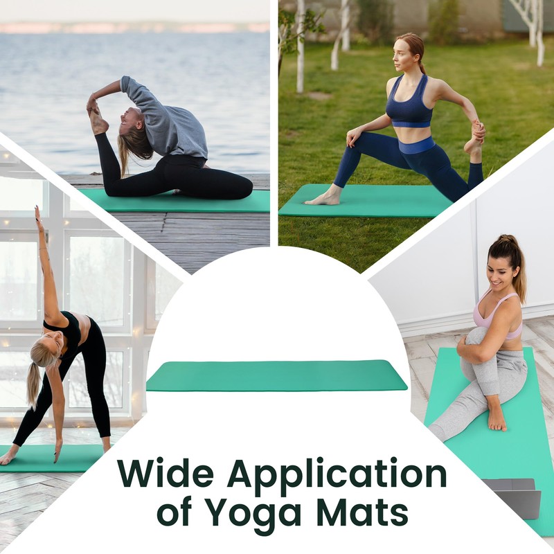 Fitvids 1/2-Inch Thick High Density Foam Exercise Yoga Mat with