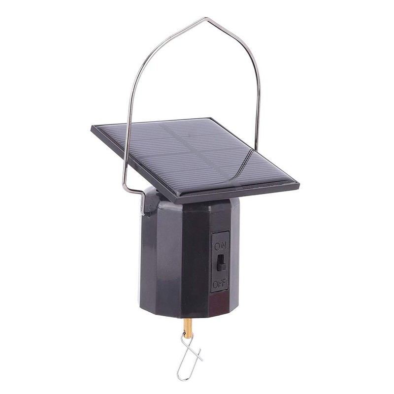 TOPINCN Wind Spinner Motor Solar Powered Mobile Rotating, Solar Powered