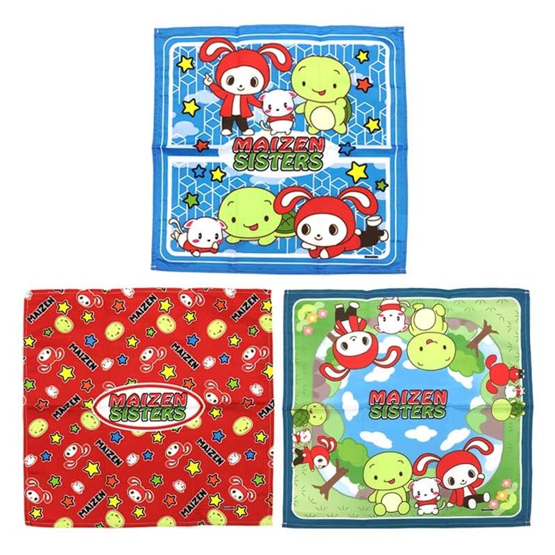 Sarongge 870634 Maizen Sisters Nafkin, 3-Piece Set, School Entrance, Lunch