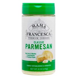 Parmesan Cheese Grated Pack of 1, GMO and Gluten Free Classic Parm Cheese, 8 Ounce Each