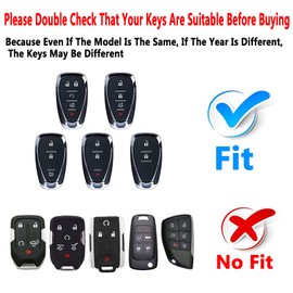 Yuebutor Key Fob Cover Case Compatible with Chevy Camaro Cruze Equinox Malibu Traverse Blazer Volt Bolt Sonic Trax Accessories Shell Protector (Purple-Single Set)