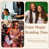 Brown Braiding Hair Pre Stretched Knotless Box Braids Hair