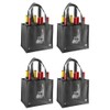 CYMA Reusable 6 Bottle Wine Tote- 4 Pack
