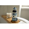 HEITMANN DECO Lighthouse Ceramic Lantern, Blue, White, Beige, 10,2 x