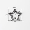 3Pcs Silver Star Shaped Stainless Steel Keychain Clip Carabiner Snap
