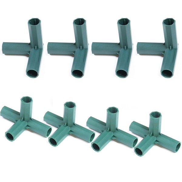 PVC connector, 8 pieces connection pieces made of PVC, pipe