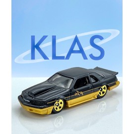 Hot Wheels Matt and Debbie Hay's 1988 Pro Street Thunderbird (Black & Gold) 5/10 Retro Racers - 2023-56/250 (Short Card) - COMES IN A KLAS CAR KEEPER PROTECTIVE COLLECTORS CASE - HKJ80