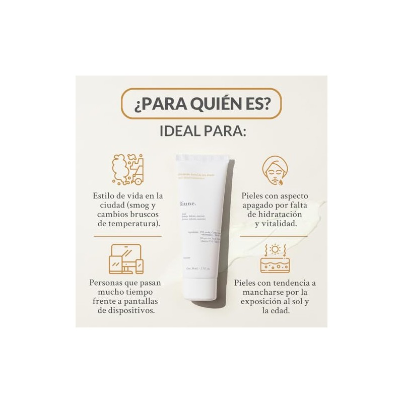 Crema Hidratante Facial de Da Con T Verde, Silicio Orgnico