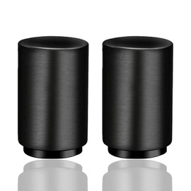 2 Destapador de Cerveza, Abrebotellas Automáticos de Acero Inoxidable, Abridor Automático con Tapa Magnética Sin Daños en la Tapa Fácil de Llevar, para Familias Bares Campamentos Fiestas (Negro)