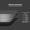 5pcs CD Radio Navigation Panel Trim Frame Carbon Fiber Sticker