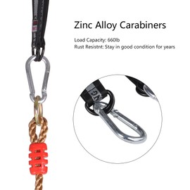 VGEBY 2Pcs Heavy Duty Carabiners for Kids Swing Climbing Hammock Keychain Bottle Chain