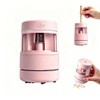 Rechargeable 2-in-1 Electric Pencil Sharpener with Desktop Vacuum, Cordless Automatic