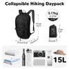 Outplea 15L Small Foldable Hiking Backpack for Men Women, Packable