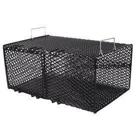 Frabill Rectangular Pinfish Trap | Vinyl Dipped Steel Mesh Trap Specifically Designed for Pinfish | Freshwater and Saltwater Tested