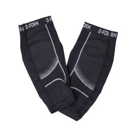 G-Form Pro-S Elite 2 Football Shin Guards, Black/Silver, Adult Medium