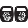 JeepTails Monster Tail lamp Light Covers Compatible with Jeep CJ